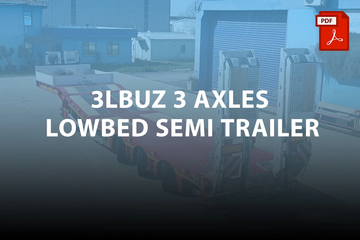 3LBUZ 3 Axles Lowbed Semi-Trailer - Yalcin Trailer