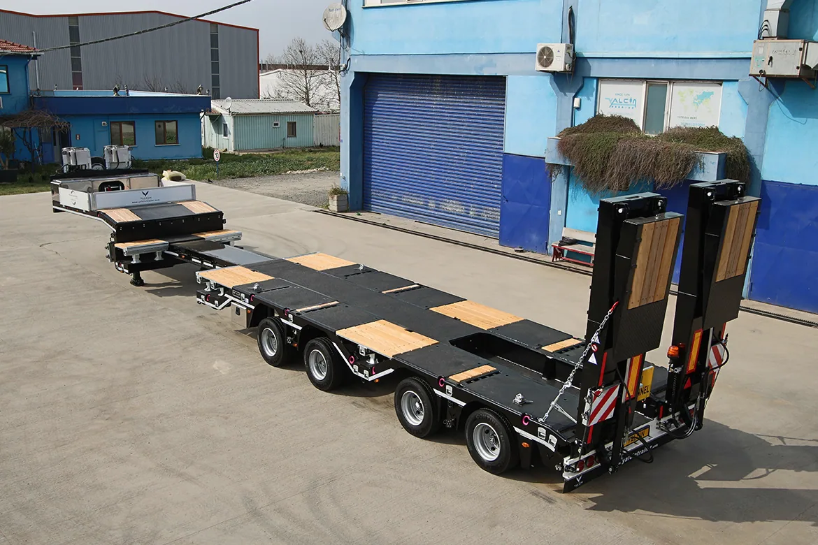 4DDUZ 4 Axles Lowbed Semi-Trailer - Yalcin Trailer (detail view)