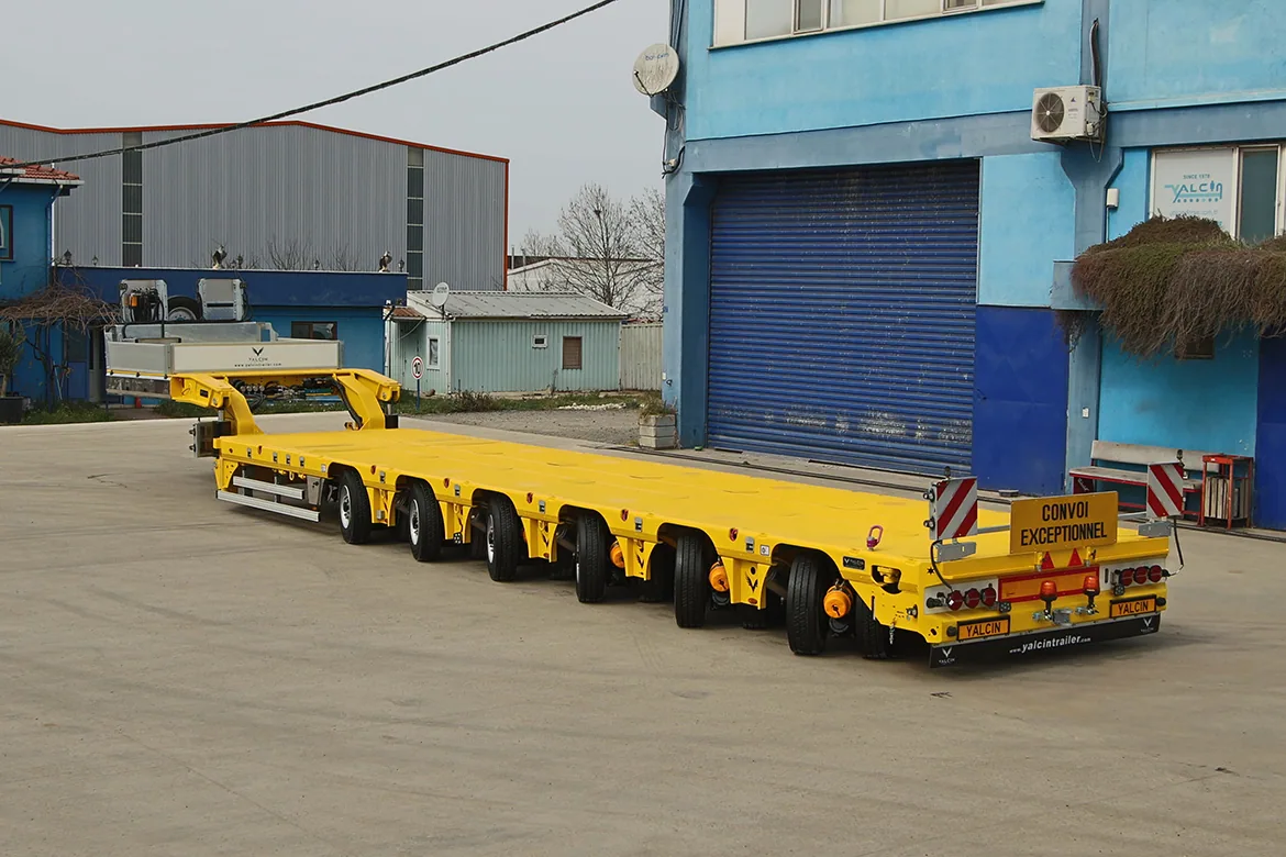 6PAUZ 6 Axles Lowbed Semi-Trailer - Yalcin Trailer (detail view)