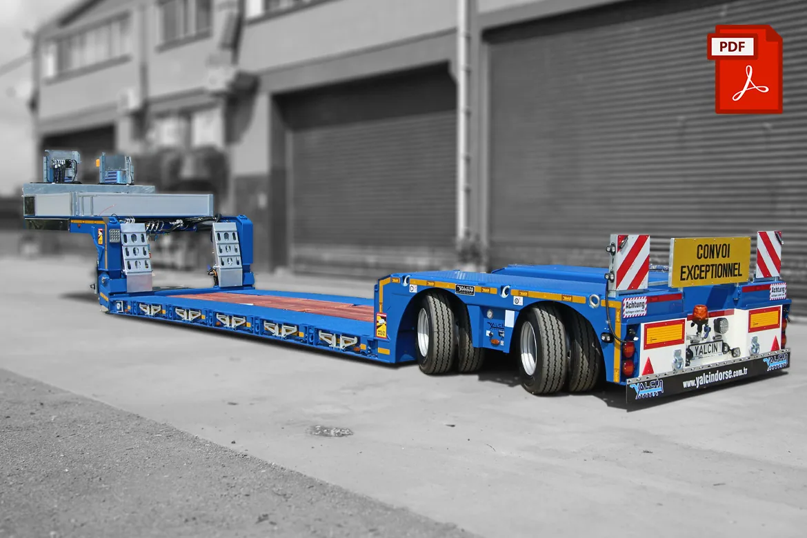 2DDUZ 2 Axles Low Loader Semi-Trailer - Yalcin Trailer (detail view)