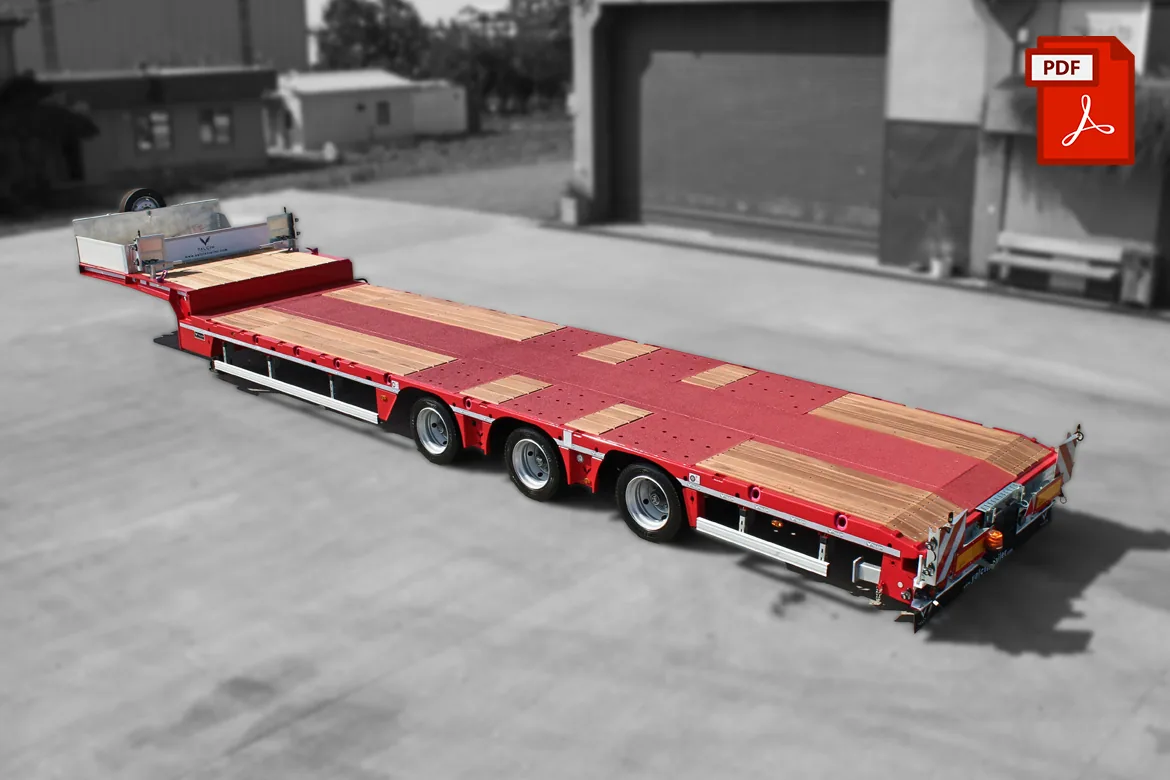3LBUZ 3 Axles Lowbed Semi-Trailer - Yalcin Trailer (detail view)