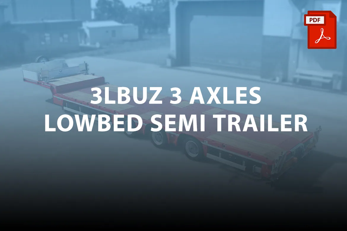 3LBUZ 3 Axles Lowbed Semi-Trailer - Yalcin Trailer