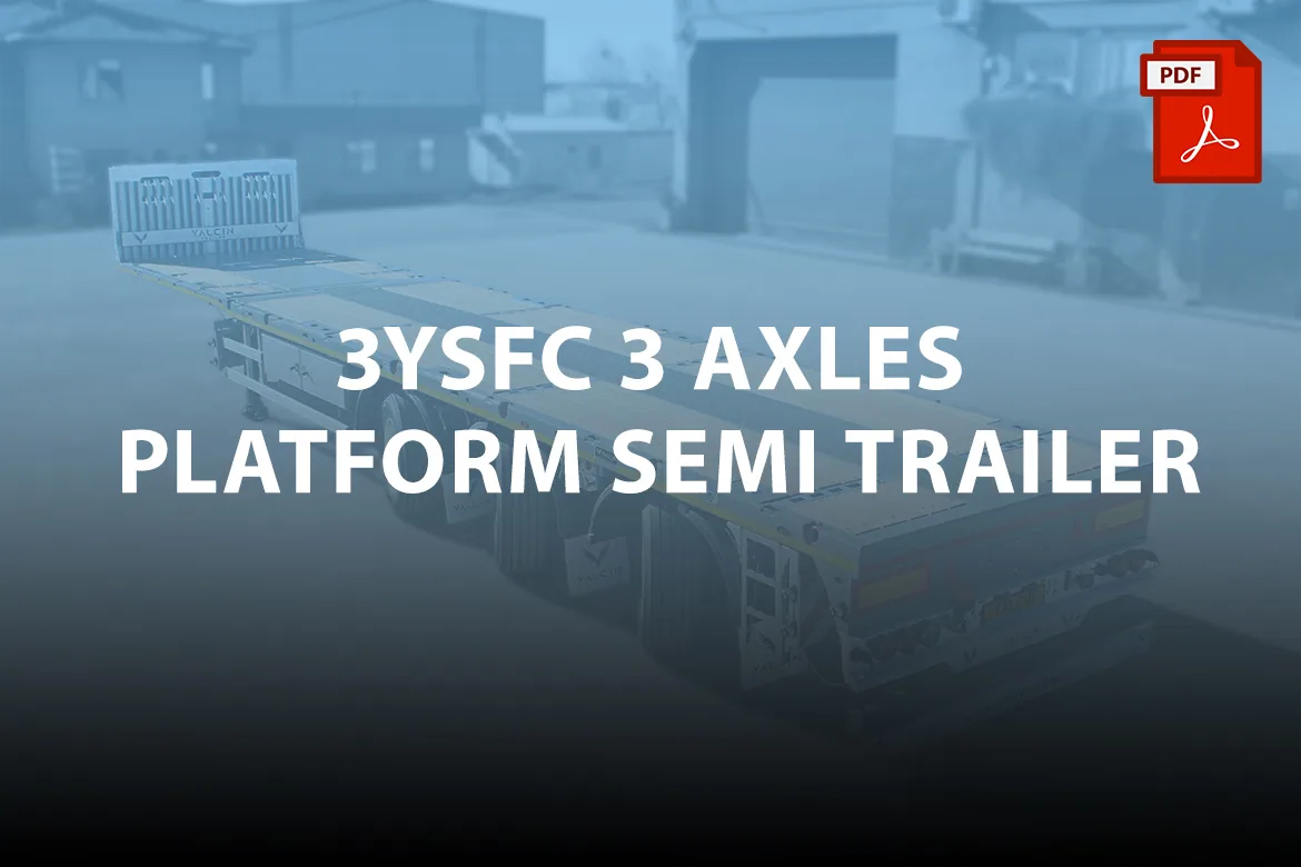 3YSFC 3 Axles Platform Semi-Trailer - Yalcin Trailer