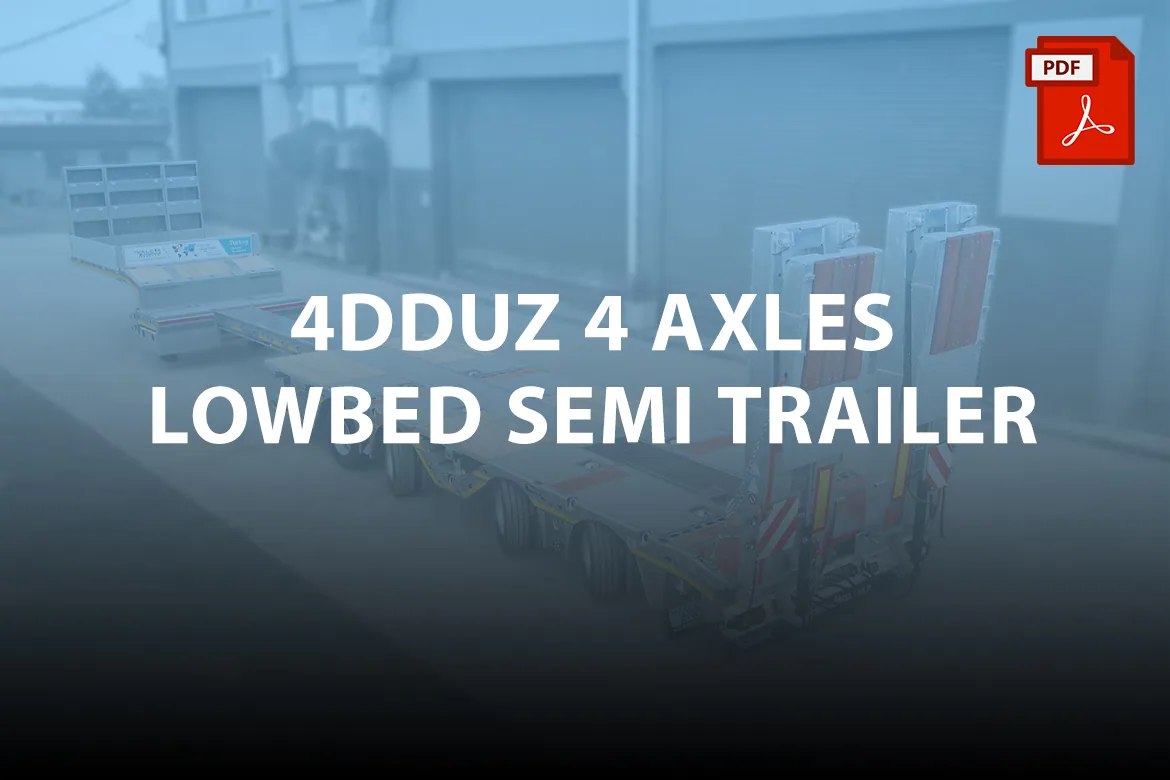 4DDUZ 4 Axles Lowbed Semi-Trailer - Yalcin Trailer