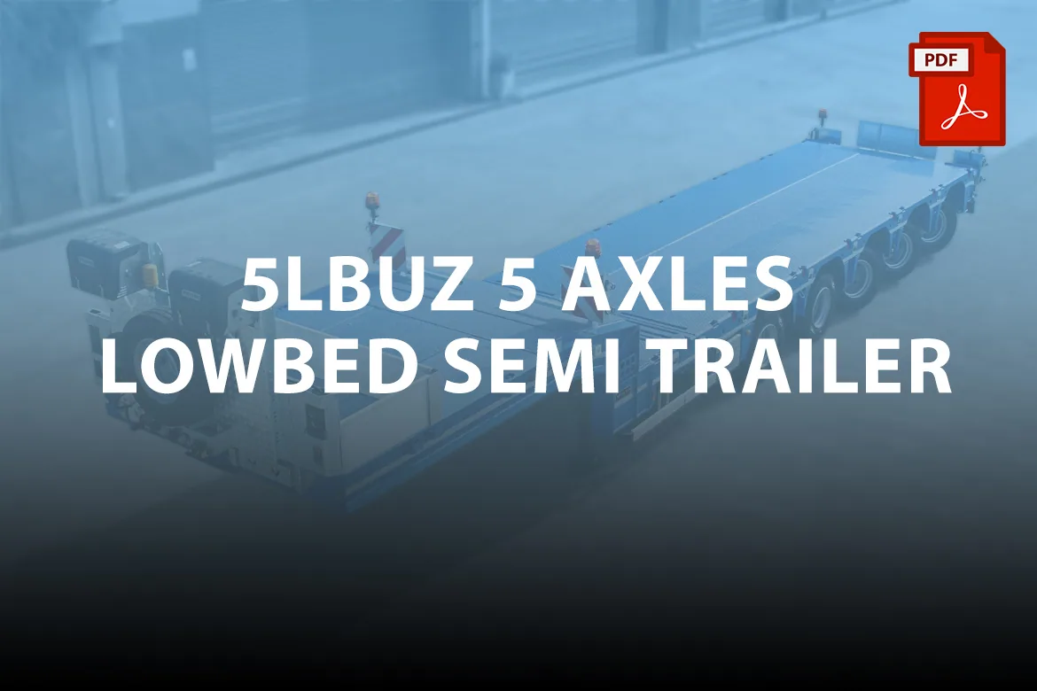 5LBUZ 5 Axles Lowbed Semi-Trailer - Yalcin Trailer