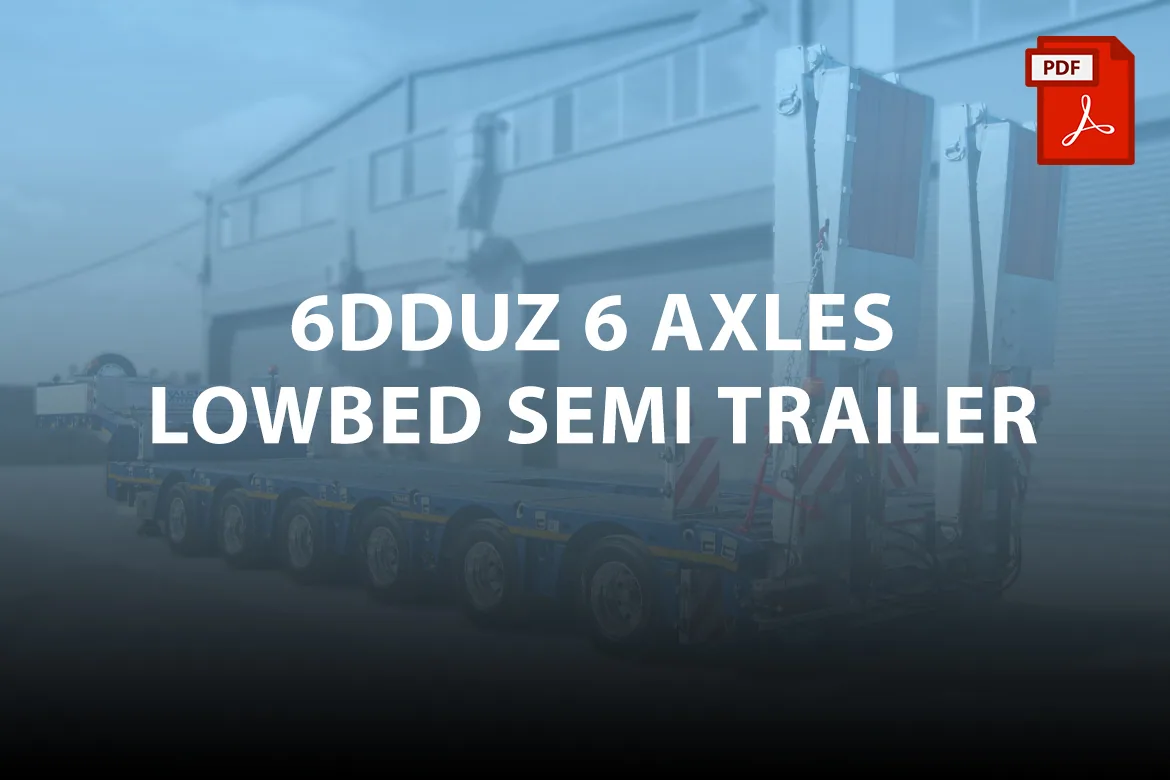 6DDUZ 6 Axles Lowbed Semi-Trailer - Yalcin Trailer