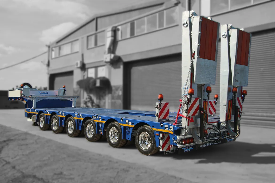6DDUZ 6 Axles Lowbed Semi-Trailer - Yalcin Trailer (detail view)