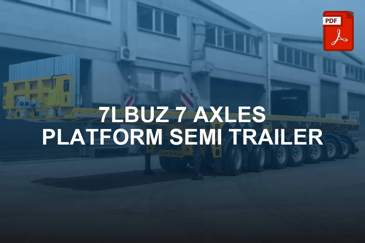 7LBUZ 7 AXLES PLATFORM SEMI TRAILER