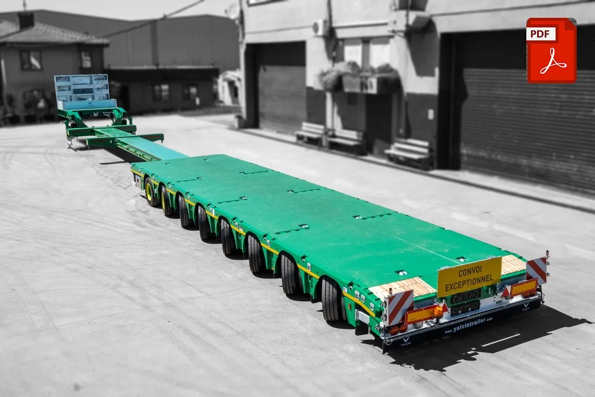 8LWUZ 8 AXLES LOWBED SEMI TRAILER