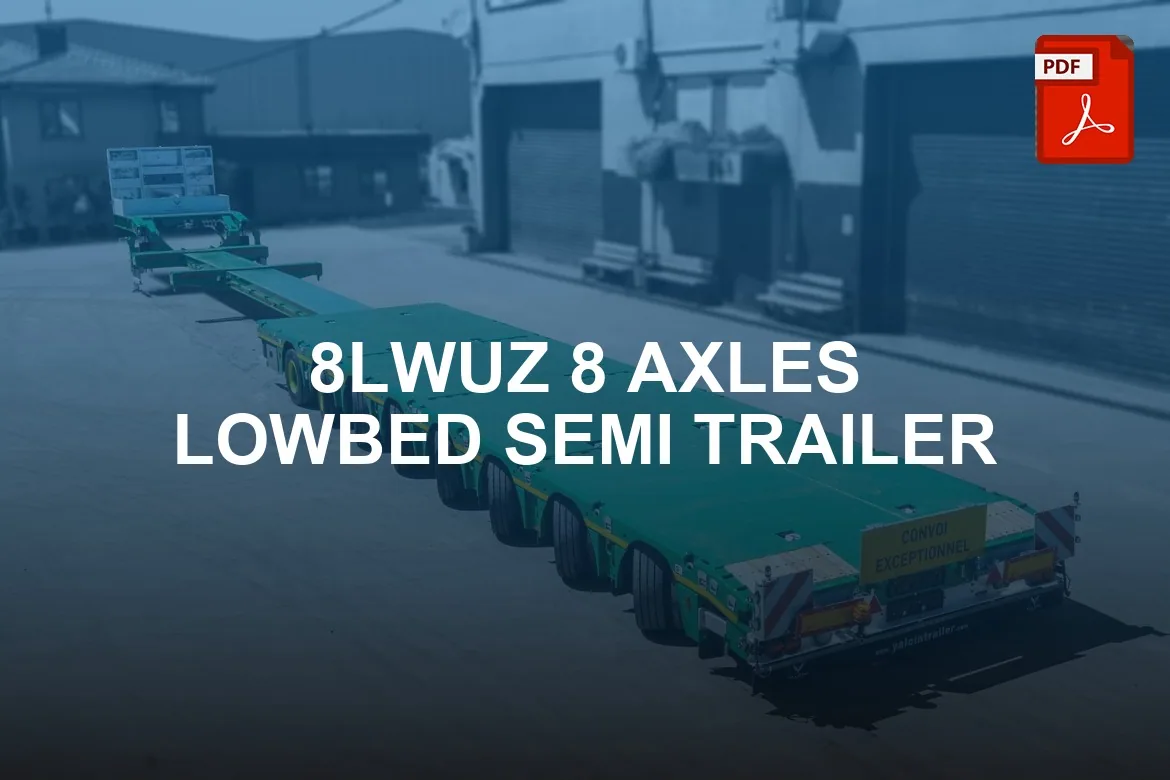 8LWUZ 8 AXLES LOWBED SEMI TRAILER