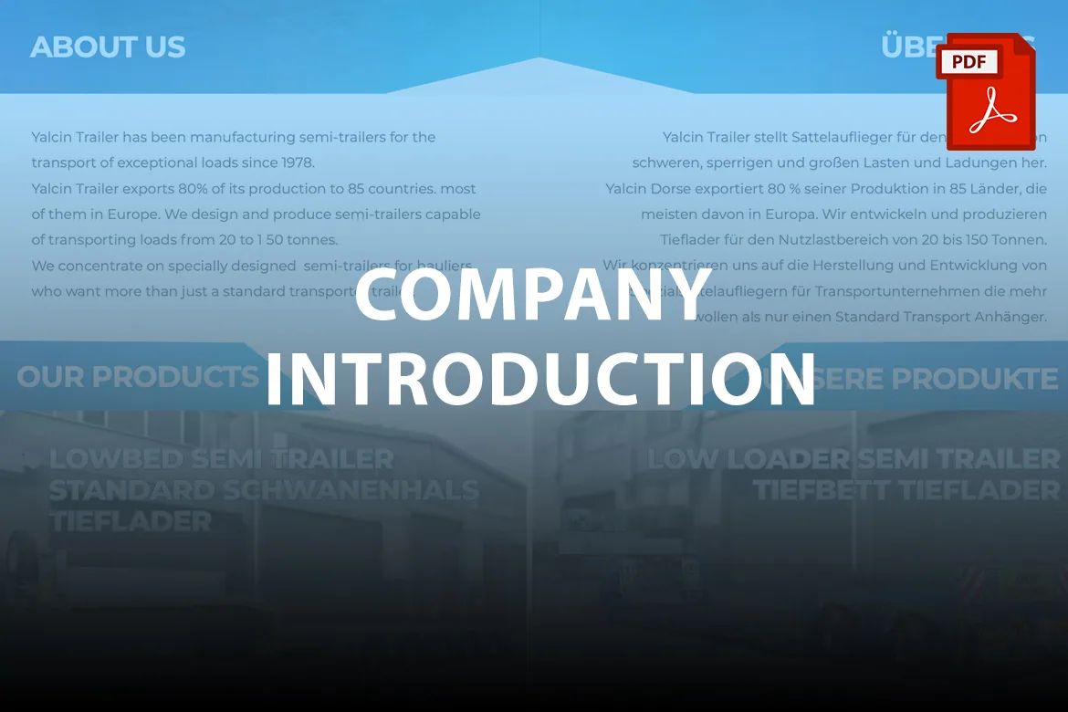 Yalcin Trailer company catalogue