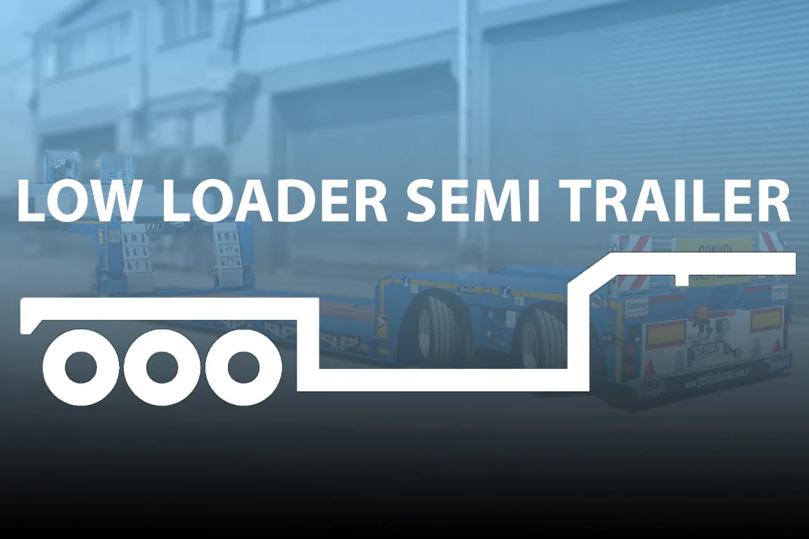 Low Loader Semi-Trailer with Detachable Hydraulic Gooseneck
