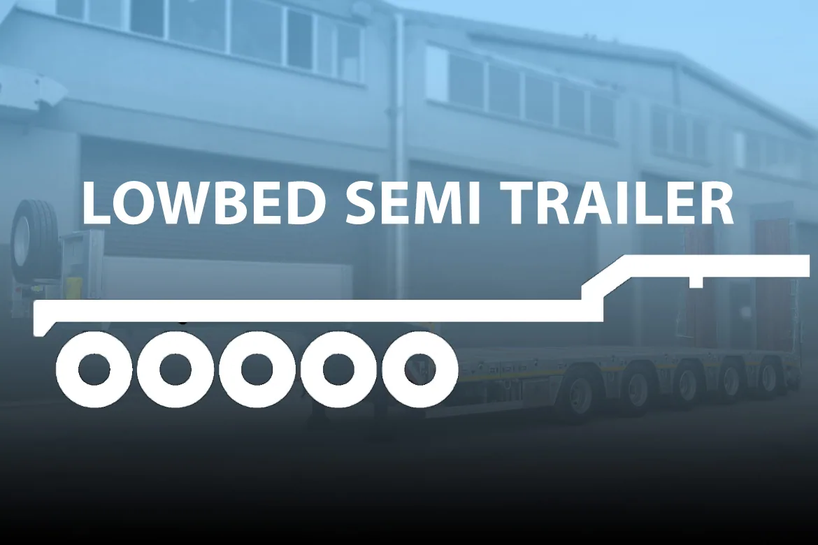 Heavy Haulage Lowbed Semi-Trailer for Abnormal Loads
